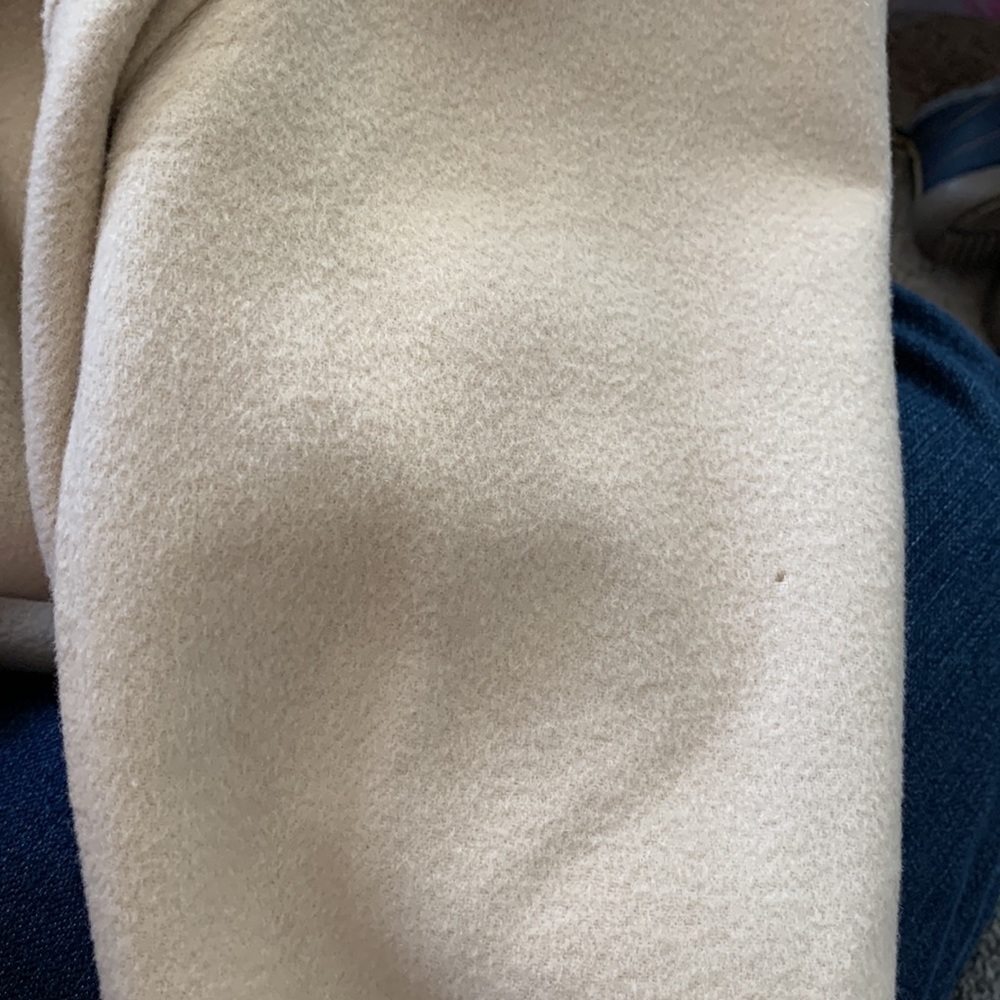 Talbots Wool Blazer size 16, good condition, some spots. Cream color. - Picture 7 of 8